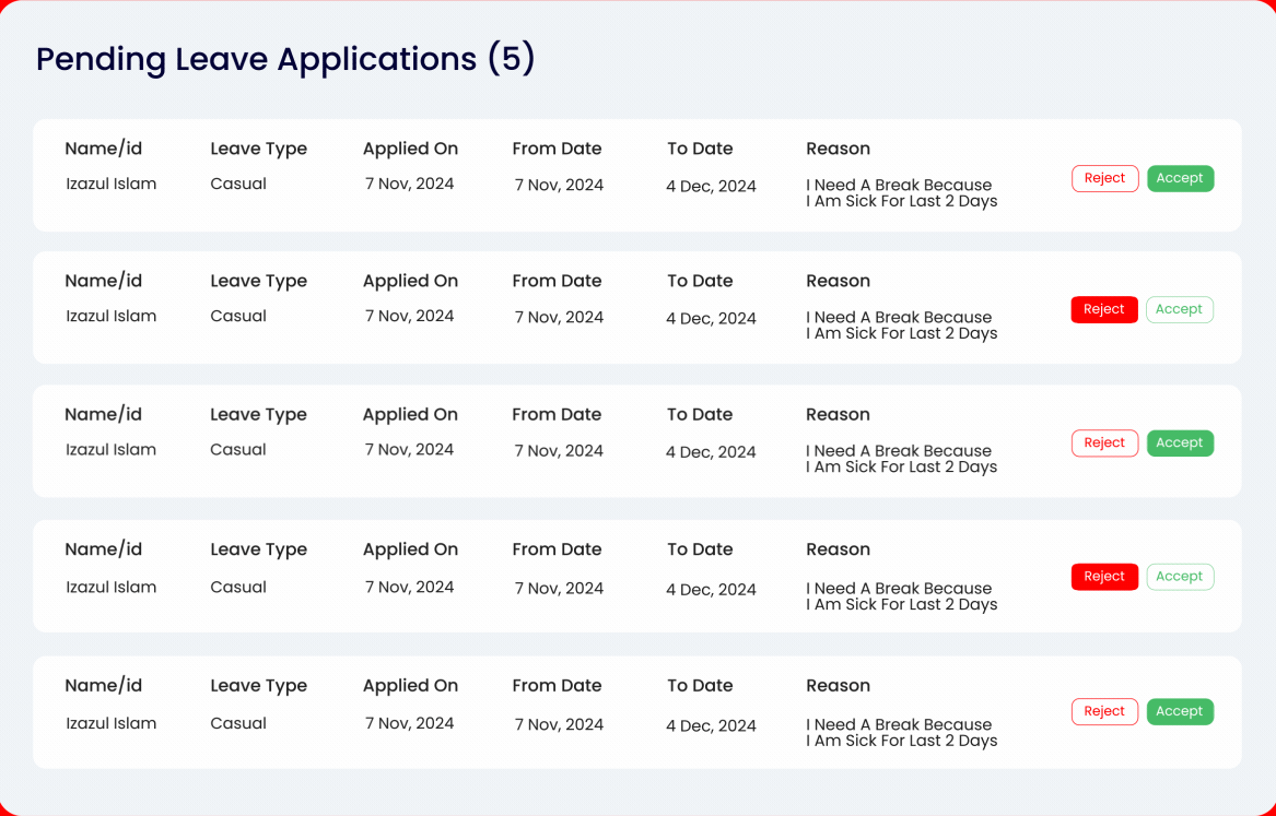 image-pending leave applications section of repwrap